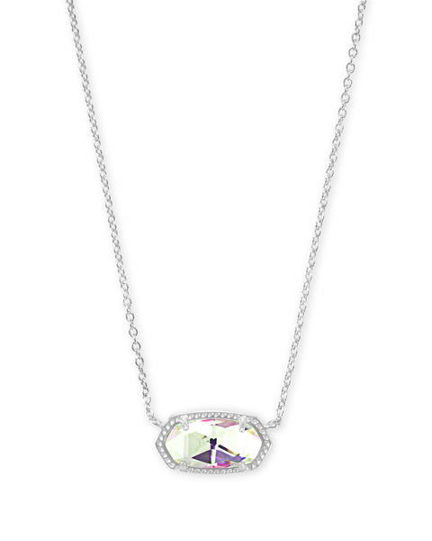 Kendra Scott Necklace 
Elisa Silver Pendant Necklace
Elevate your everyday style with the Elisa Rose Gold Pendant Necklace—your new go-to accessory. Featuring a dainty stone on a delicate rose gold chain, this timeless piece effortlessly complements any outfit, from casual chic to evening elegance. Whether worn solo or layered, it adds just the right touch of sparkle and sophistication.