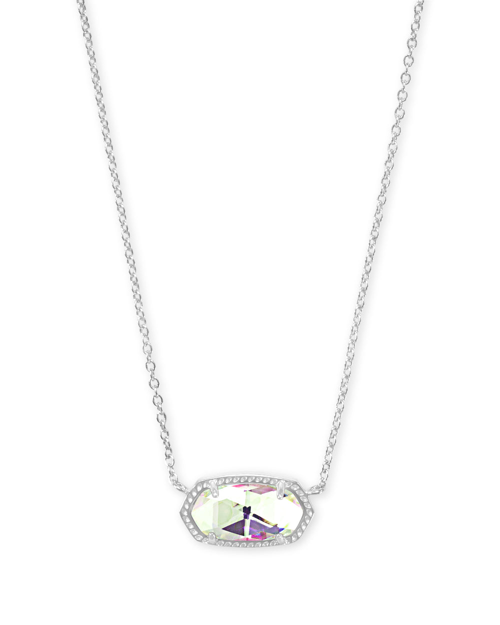 Kendra Scott Necklace 
Elisa Silver Pendant Necklace
Elevate your everyday style with the Elisa Rose Gold Pendant Necklace—your new go-to accessory. Featuring a dainty stone on a delicate rose gold chain, this timeless piece effortlessly complements any outfit, from casual chic to evening elegance. Whether worn solo or layered, it adds just the right touch of sparkle and sophistication.