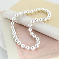 18 inch Silver Bead Necklace