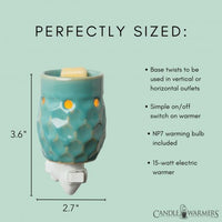 Honey Comb Turquoise Pluggable Fragrance Warmer