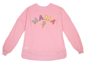 Sparkle Letter Pullover - Mama