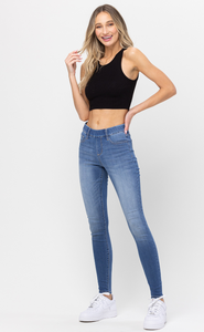 Jelly Jeans - Mid-Rise Pull On Light Wash Skinny