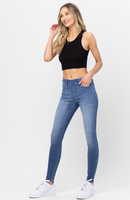 Jelly Jeans - Mid-Rise Pull On Light Wash Skinny
