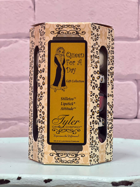 The Tyler Candle Gift Collection includes 3 luxurious candles with a total burn time of 75 hours. Perfect for gifting or indulging in rich, long-lasting fragrance!







