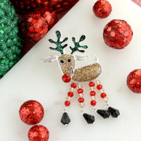 Dangle Leg Reindeer Pendant