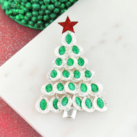 Dangle Leaf Christmas Tree Pendant
