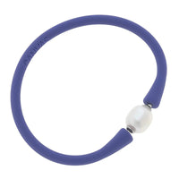 Bali Freshwater Pearl Silicone Periwinkle