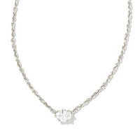9608803460 Cailin Necklace Silver in White Crystal