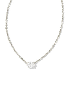 9608803460 Cailin Necklace Silver in White Crystal