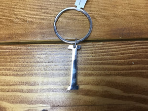 Silver Letter I Key Chain