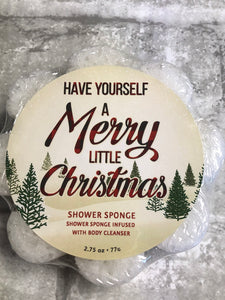 Merry Little Christmas Soap in a Sponge