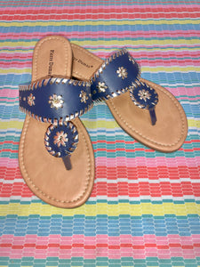 Rosetta Sandals - Navy Combo