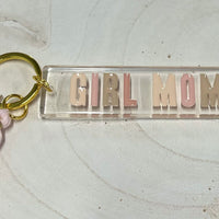 Girl Mom Acrylic Keychain