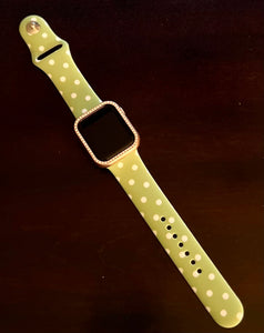 Green/White Polka Dot - Apple Watchband 38/40 mm