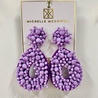 Melinda Earrings - Violet