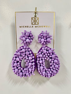 Melinda Earrings - Violet