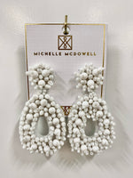 Melinda Earrings - White
