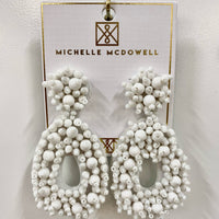 Melinda Earrings - White