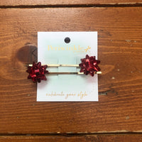 Red Bow Barrette