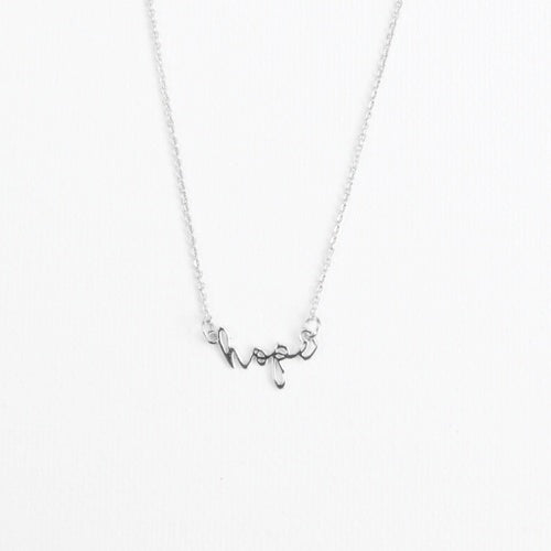 Luxe Silver Necklace - Hope