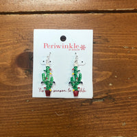 Christmas Cactus Earrings