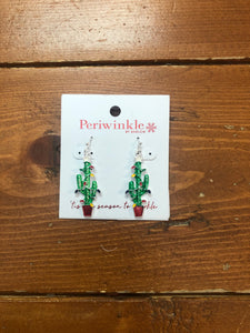 Christmas Cactus Earrings