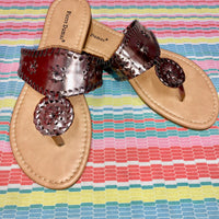 Rosetta Sandals - Pewter