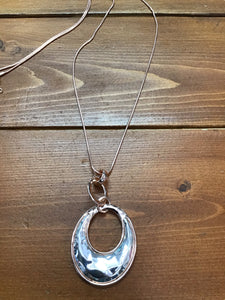 Rose Gold and Silver Necklace  (Peri)