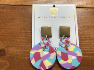 Multi Color Circle Earring (MM)