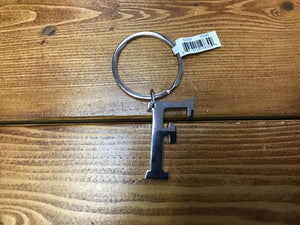 Silver Letter F Key Chain