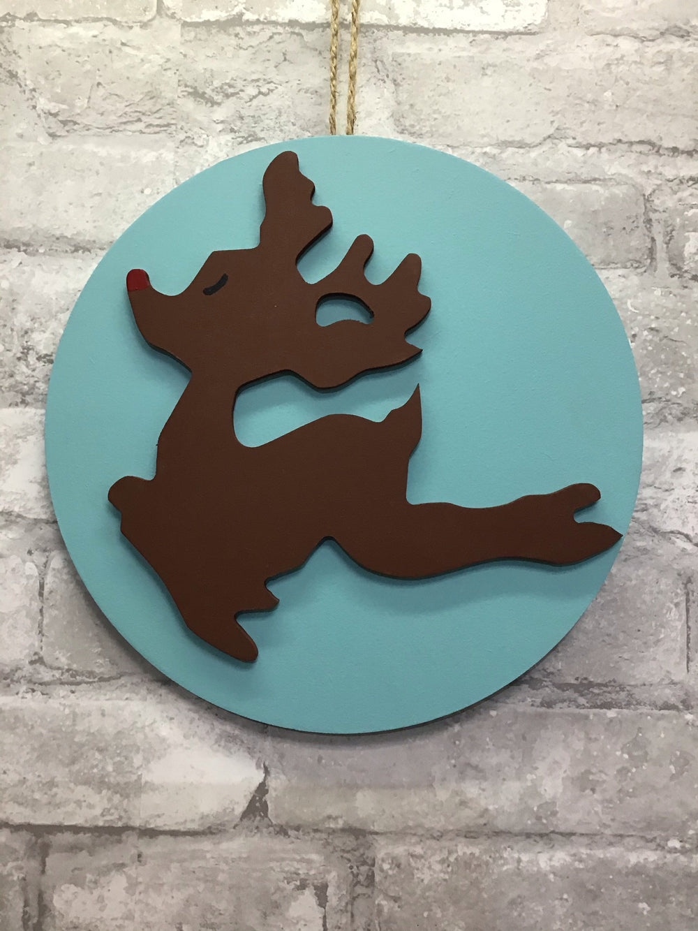 Home Sign Insert - Flying Rudolph