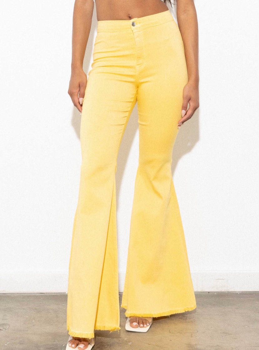 Flare Jeans - Lemon