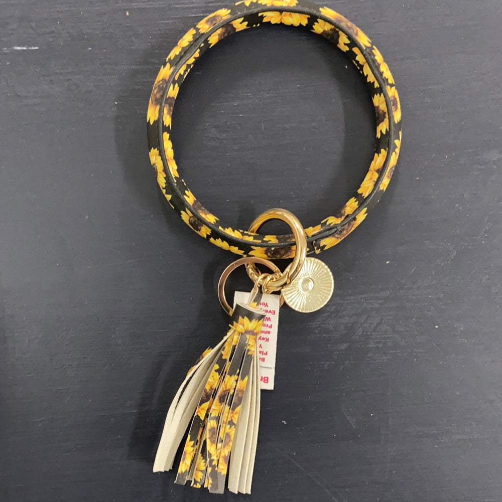 Sunflower Key Ring Bracelet