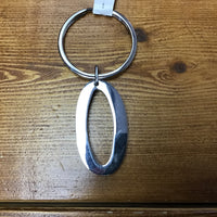 Silver Letter O Key Chain