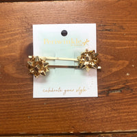 Gold Bow Barrette