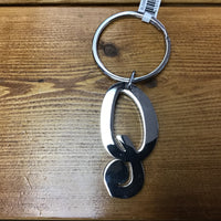 Silver Letter Q Key Chain