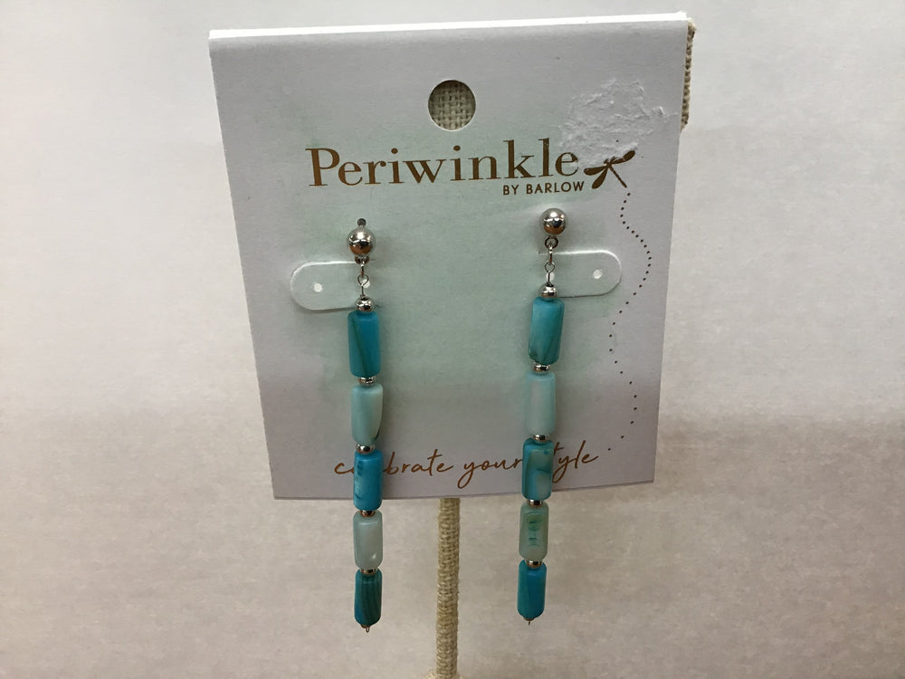 Blue Dangle Earrings (Peri)