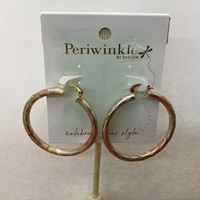 Rose gold Hoop Earrings (Peri)