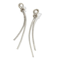 Annie Linear Earrings in Silver