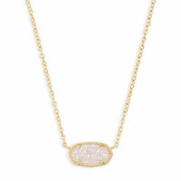 Elevate your everyday style with the Elisa Gold Pendant Necklace—your new go-to accessory. Featuring a dainty stone on a delicate gold chain, this timeless piece effortlessly complements any outfit, from casual chic to evening elegance. Whether worn solo or layered, it adds just the right touch of sparkle and sophistication.