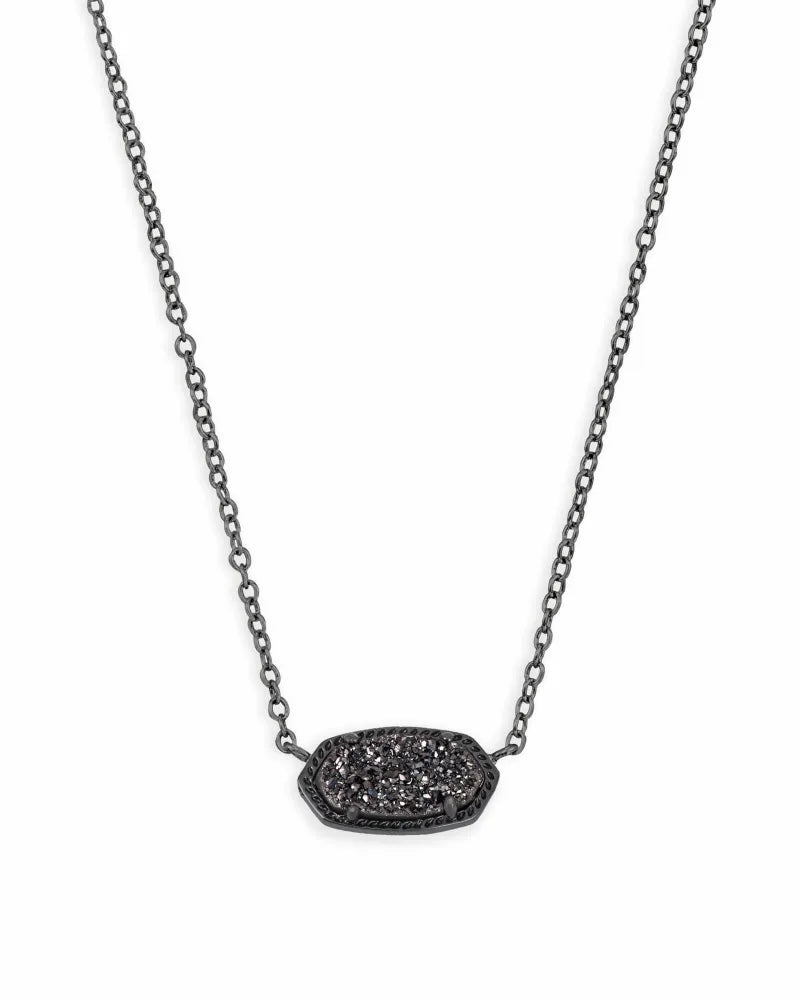 Elevate your everyday style with the Elisa Gunmetal Pendant Necklace—your new go-to accessory. Featuring a dainty stone on a delicate gunmetal chain, this timeless piece effortlessly complements any outfit, from casual chic to evening elegance. Whether worn solo or layered, it adds just the right touch of edge and sophistication.
Kendra Scott Necklace 