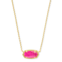 Elisa Gold Pendant Necklace in Azalea Illusion