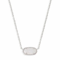 Elisa Silver Pendant Necklace
Kendra Scott Necklace
Elevate your everyday style with the Elisa Silver Pendant Necklace—your new go-to accessory. Featuring a dainty stone on a delicate silver chain, this timeless piece effortlessly complements any outfit, from casual chic to evening elegance. Whether worn solo or layered, it adds just the right touch of sparkle and sophistication.