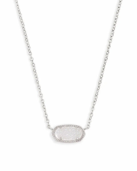 Elisa Silver Pendant Necklace
Kendra Scott Necklace
Elevate your everyday style with the Elisa Silver Pendant Necklace—your new go-to accessory. Featuring a dainty stone on a delicate silver chain, this timeless piece effortlessly complements any outfit, from casual chic to evening elegance. Whether worn solo or layered, it adds just the right touch of sparkle and sophistication.