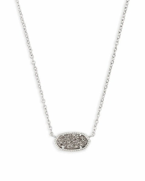 Elisa Silver Pendant Necklace
Kendra Scott Necklace
Elevate your everyday style with the Elisa Silver Pendant Necklace—your new go-to accessory. Featuring a dainty stone on a delicate silver chain, this timeless piece effortlessly complements any outfit, from casual chic to evening elegance. Whether worn solo or layered, it adds just the right touch of sparkle and sophistication.