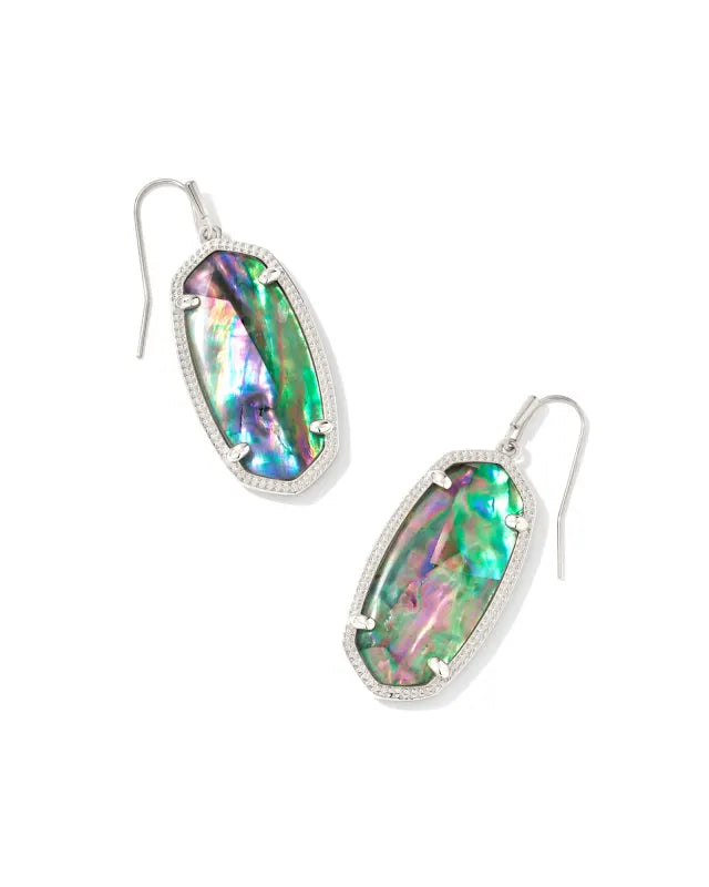 Elle Silver Drop Earrings in Lilac Abalone
kendra scott 
kendra scott earring