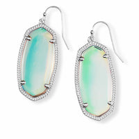 Elle Silver Drop Earrings in Dichroic Glass
kendra scott earrings 
kendra scott