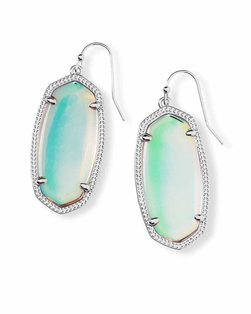 Elle Silver Drop Earrings in Dichroic Glass
kendra scott earrings 
kendra scott