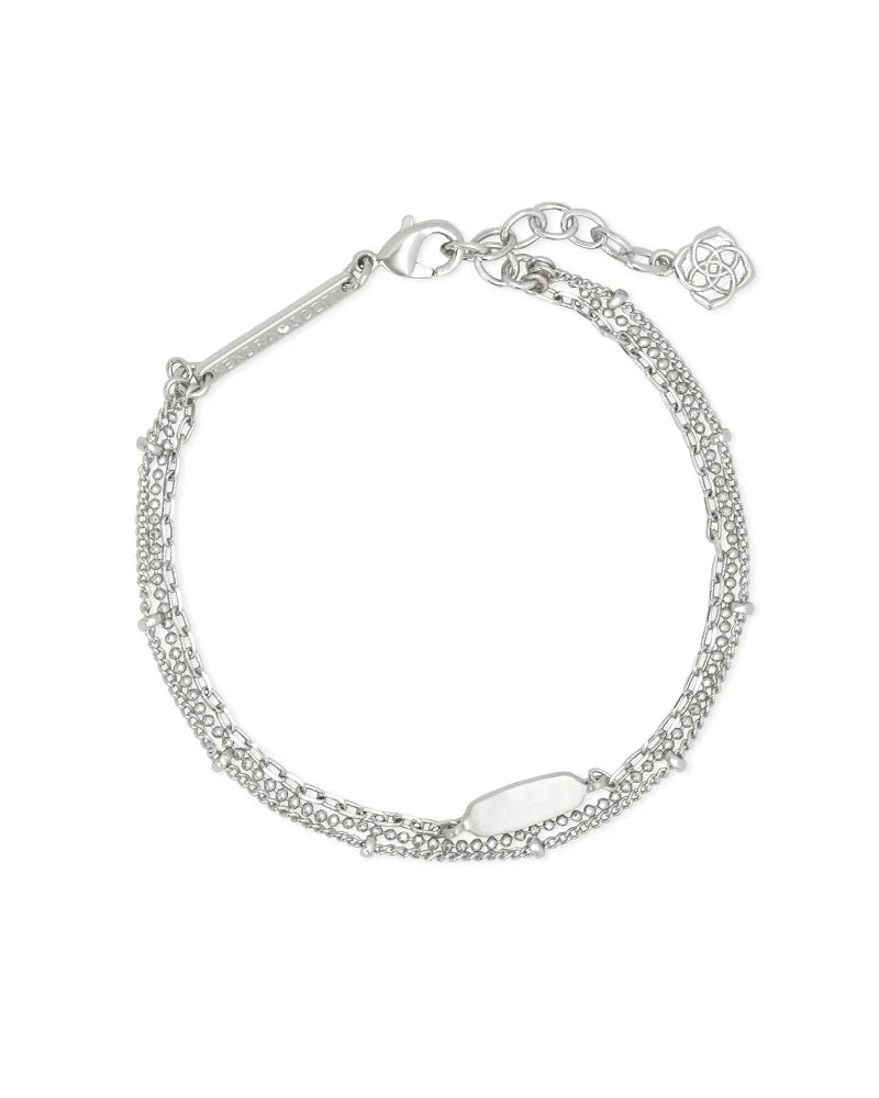 4217704793 Fern Multi Strand Bracelet in Bright Silver