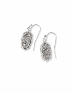 4217711450 Lee Silver Drop Earrings in Platinum Drusy